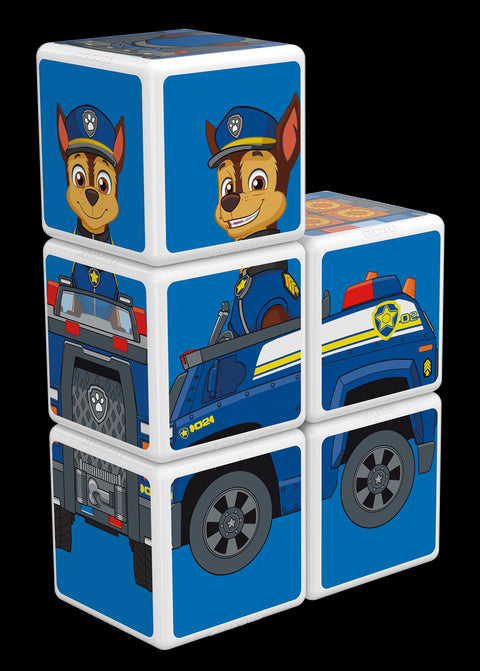 Cubos Magnéticos MAGICUBE Paw Patrol - Auto de Policía de Chase (5 piezas)