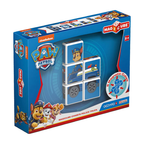 Cubos Magnéticos MAGICUBE Paw Patrol - Auto de Policía de Chase (5 piezas)